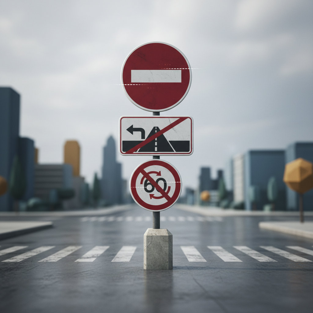 Najpogosteje spregledani prometni znaki za prepoved